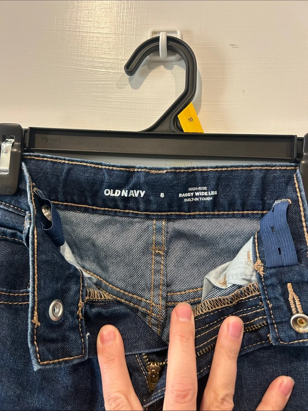 Dark Blue Wide-Leg Girl’s Jeans